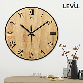 Mua Đồng Hồ Treo Tường sang trọng LEVU DH17 số La Mã độc đáo