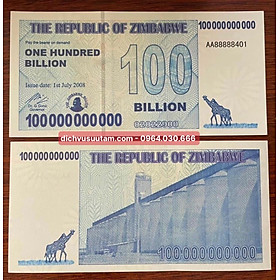 Mua Tiền làm phát 100 triệu dollars Zimbabwe lưu niệm phát quang khi chiếu đèn cực tím