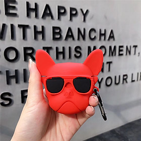 Airpods PRO case, Ốp bảo vệ Airpods PRO - Chó đeo kính