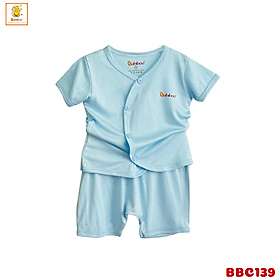 Bộ quần áo sơ sinh Babiboo set sơ sinh ngắn tay chất viscose mềm mịn mát BBC139