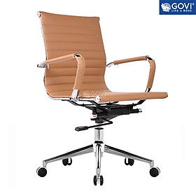 Mua Ghế xoay văn phòng GOVI Apollo AP02T Da simili lưng thấp - Điều chỉnh chiều cao 90-99cm  có ngả lưng
