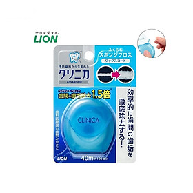 Cuộn chỉ nha khoa Lion Clinica Advantage 40m làm sạch các mảng bám giữa kẽ răng & ngăn ngừa các bệnh lý về răng miệng - Made in Japan