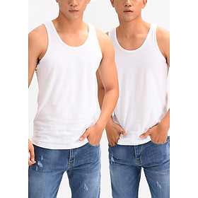 Set 2 Áo Ba Lỗ Nam 5S Cao Cấp, 100% Cotton thoáng mát, thấm hút mồ hôi