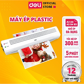Máy ép plastic deli chính hãng chuyên dụng - khổ a3/a4/a5/b4/b5 - an toàn và dễ dàng sử dụng - ép màng ảnh, poster