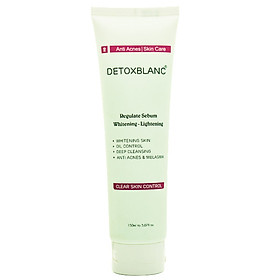 Sữa Rửa Mặt Trắng Da Clear Skin Control Detox BlanC(150ml) - Ngăn Chặn Mụn, Ngừa Nám, Làm Sạch Sâu, Thu Nhỏ Lổ Chân Lông