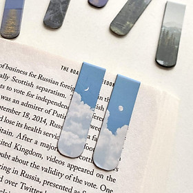 Hình ảnh Magnetic Bookmark Đánh Dấu Sách Nam Châm Hình Bầu Trời