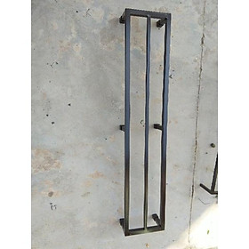 Kệ thép kê chậu cây, Dài 100cm. Rộng 20cm. Cao 10cm. 6 chân. 1 nan phụ. Hộp thép 2x2cm