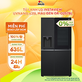 Tủ lạnh LG Inverter 635 lít Side By Side InstaView GR-G257BL - Hàng chính hãng - Giao HCM và 1 số tỉnh thành