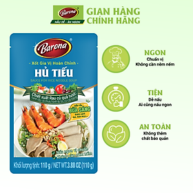Combo 3 gói Gia Vị Hủ Tiếu Barona 110g tươi ngon chuẩn vị không cần nêm nếm