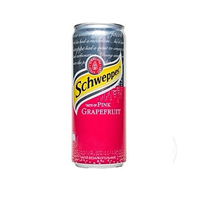 SchweppesTaste of Pink Grapefruit 330ml - Nước ngọt có ga hương vị bưởi đỏ SCHWEPPES 330ml