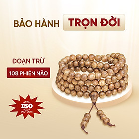 Vòng tay Trầm hương tự nhiên 108 hạt - Đoạn trừ phiền não - Chuỗi hạt 108- Trầm Tốc Việt Nam tự nhiên 100% - Thiên Mộc Hương - 6mm