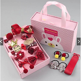 Kẹp tóc cho bé 18 chi tiết hàn quốc (kèm hộp đựng cute)