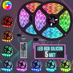 Mua Đèn LED RGB bọc silicon 16 triệu màu kèm bộ điều khiển hiện đại  Dải đèn trang trí nháy đèn theo nhạc decor trang trí mọi không gian