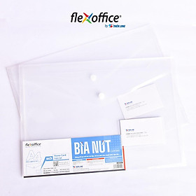 Bìa nút Name Card Clear Bag Thiên Long Flexoffice- A4/F4