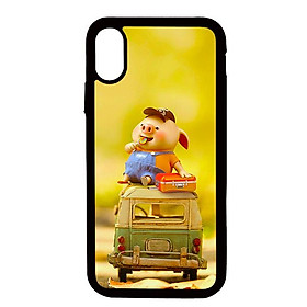 Ốp lưng cho iPhone X heo 6 - Hàng chính hãng