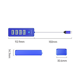 Mua Bộ Chuyển Đổi HUB TypeC 1 USB ra 4 cổng USB 3.0 5Gps PW4U-C3-015 Orico - Hàng Chính Hãng