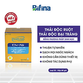 Men tiêu hóa Bifina Nhật bản - Hỗ trợ thải độc đại tràng - Loại EX Hộp 60 gói