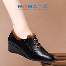 Giày thể thao nữ đế bằng mũi nhọn tăng chiều cao 4 phân êm chân ROSATA RO624