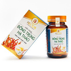 Hộp 30 Viên Nang 100% Đông Trùng Hạ Thảo Hector, Hỗ Trợ Phục Hồi Bệnh, Tăng Cường Sức Đề Kháng, Tăng Sinh Lý, Nam, Nữ, Người Lớn Tuổi Bệnh Tiểu Đường Đều Dùng Được.