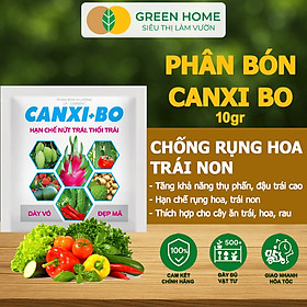Phân Bón Canxi Bo Greenhome, Viên 10Gr, Tăng Đậu Trái, Chống Rụng Hoa Và Trái Non, Chống Thối Trái