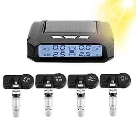 Hệ thống giám sát áp suất lốp xe hơi TPMS có cảm biến nhiệt độ và 4 cảm biến ngoài