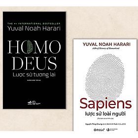 Combo 2 cuốn lược sử hay nhất:  Sapiens: Lược Sử Loài Người và Homo Deus: Lược Sử Tương Lai (tặng kèm bookmark thiết kế)