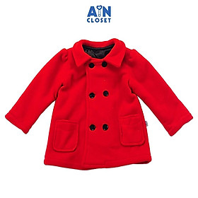 Áo khoác dáng vest bé gái Dạ đỏ - AICDBG0G6RZF - AIN Closet