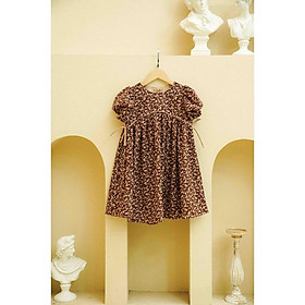 Đầm bé gái CRABIE babydoll hoa nhí tay bồng công chúa xinh xắn cho bé từ 3