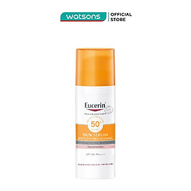 Tinh Chất Chống Nắng Eucerin Giảm Thâm Nám Sun Serum Double Whitening SPF50+ PA+++ 50ml