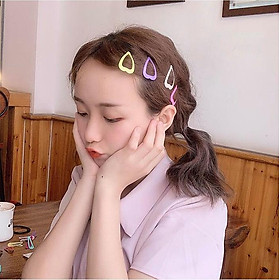 Set kẹp tóc đủ màu - 1 bảng 6 cây đủ màu