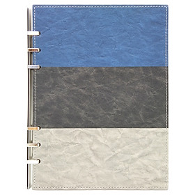 Sổ Bìa Da SC 03-21 - Màu Xanh/Xám