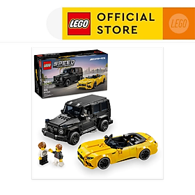 LEGO SPEED CHAMPIONS 76924 Đồ Chơi Lắp Ráp Siêu Xe Mercedes Amg Gt Roadster 2024 & Amg G63 (808 chi tiết)