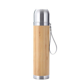 Mua Bình Giữ Nhiệt Làm Bằng Ống Tre 500ML - Inox 304 Cao Cấp