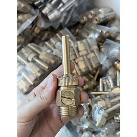 ĐẦU PHUN NƯỚC NGHỆ THUẬT 1 TIA BẰNG ĐỒNG REN NGOÀI 21/27/34mm CÓ CHỈNH ÁP