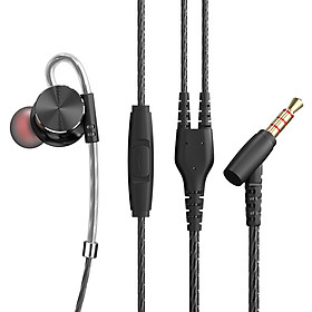 QKZ DM10 Type-C In-ear Headphone Bass Subwoofer Metal Wired Earphone Magnetic Suction Line Control with Microphone
