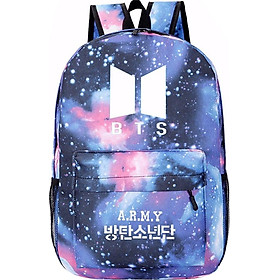 Balo BTS galaxy Army túi đựng laptop đi học thiết kế độc đáo in hình nhóm nhạc Hàn quốc