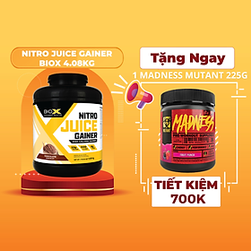 Sữa Tăng Cân Nitro Juice Gainer BioX Hộp 4.08Kg