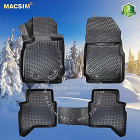 Thảm lót sàn ô tô nhựa TPU Silicon Ford Ranger 2011-2021 Nhãn hiệu Macsim
