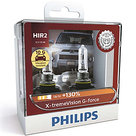 Hộp 2 Bóng đèn pha xe hơi Philips X-tremeVision G