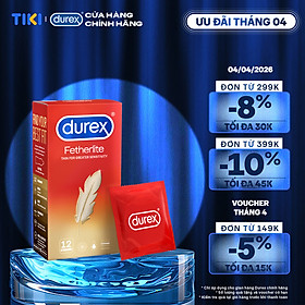 Bao cao su Durex Fetherlite Hộp 12 Bao