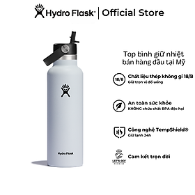 Mua Bình giữ nhiệt Hydro Flask 21 OZ Standard Flex Straw Cap có nắp xoay - Hàng chính hãng(Season 2024)