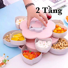 Mua KHAY ĐỰNG MỨT 10 NGĂN DẠNG XOAY HÌNH CÁNH HOA TẾT 2021