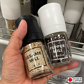 Mua Lọ/ hũ xay tiêu cầm tay thủy tinh Echo Metal - Made in Japan