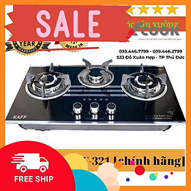 Mua  XCook.vn   GIAO NGAY  SALE Bếp ga âm KAFF KF-321 ngắt gas tự động 3 lò  HÀNG CHÍNH HÃNG 