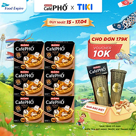 Combo 6 Hộp cà phê Phố sữa đá GOLD - MacCoffee (hộp 10 gói x 28g)