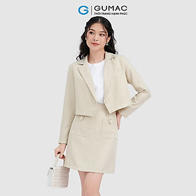 Chân váy nữ GUMAC VC10088 lưng liền túi kiểu