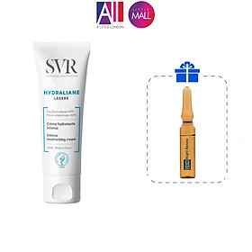 Kem dưỡng ẩm cho da thường và da hỗn hợp SVR hydraliane legere 40ml TẶNG Ampoule chống lão hóa Martiderm (Nhập khẩu)