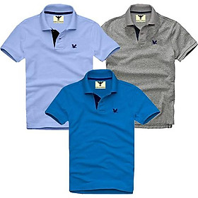 Áo thun nam cổ bẻ vải cá sấu, combo 3 áo - EZ339