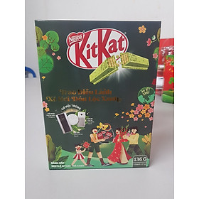 Hộp Kitkat Tết Trà Xanh Hộp 8 Thanh (136g)