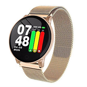 Đồng hồ đeo tay thể thao thông minh W8 theo dõi nhịp tim, đếm bước, chống nước-Màu Vàng
